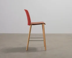 Arper Mixu barstol röd / brun