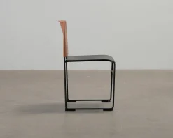 Arper Stacy stol svart / orange