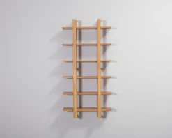 Burrow Index vägghylla 2-delad ek