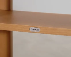 Burrow Index vägghylla 2-delad ek