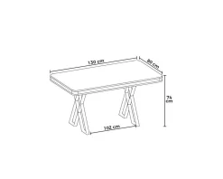 Calchera matbord 130 cm