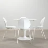 Calligaris matgrupp inkl. bord och 4 stolar vit