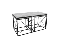 Defneia satsbord, 3 delar