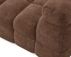 Elise 4-sits soffa med divan brun