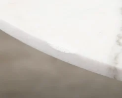 Estelle matbord ø 106 cm vit marmor