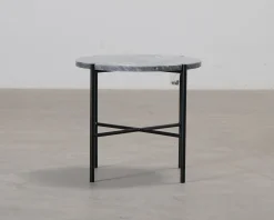 FeelDesign Bistro soffbord ø 44 cm grå marmor