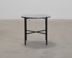 FeelDesign Bistro soffbord ø 44 cm grå marmor