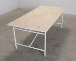 FeelDesign Cliff matbord 200 cm vit / ek