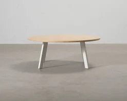 FeelDesign Freddy soffbord ø 115 cm oak / vit