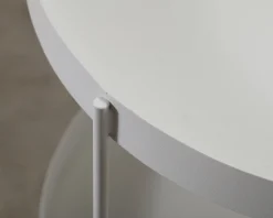 FeelDesign Zet sidobord ø 40 cm vit