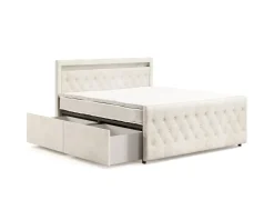 Franco sängram 180 cm beige