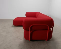 Hakola We 4-sits soffa med divan röd