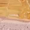 Kosta Boda Rocky Baroque ljusstake bärnsten