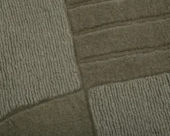 Layered Circular ullmatta 180 x 270 cm Sage