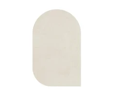 Layered Circular ullmatta 220 x 350 cm Bone White
