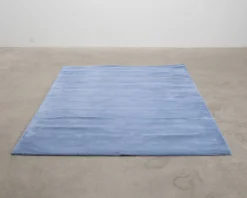 Layered Classic Solid Wool ullmatta 180 x 270 cm cm Cornflower Blue