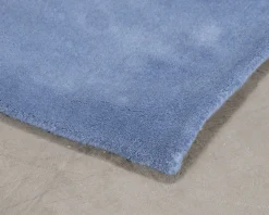 Layered Classic Solid Wool ullmatta 180 x 270 cm cm Cornflower Blue
