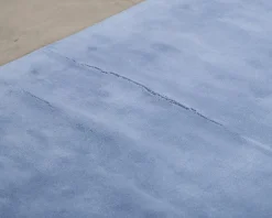 Layered Classic Solid Wool ullmatta 180 x 270 cm cm Cornflower Blue