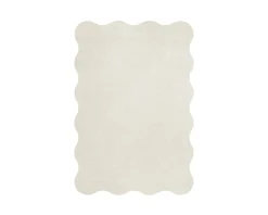 Layered Scallop 180 x 270 cm matta Bone White