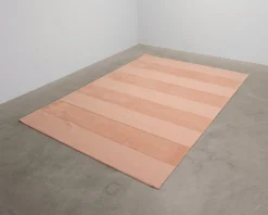 Layered Stripe Grande ullmatta 250 x 350 cm Dusty Coral
