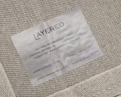Layered Swedish Grace ullmatta 180 x 270 cm naturvit