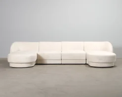 Micadoni Miley U-soffa naturvit