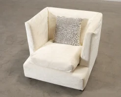 Minotti fåtölj naturvit