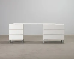 Muurame skrivbord vit
