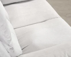 Norbo 2-sits reclinersoffa konstläder ljusgrå