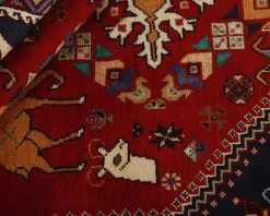 Old Figural Kashghai orientalisk matta 130 x 189 cm
