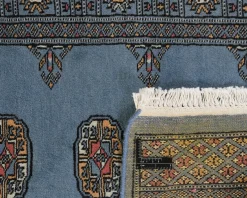 Pakistan handknotted orientalisk matta 76 x 309 cm svart