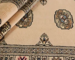 Pakistan handknotted orientalisk matta 78 x 330 cm beige