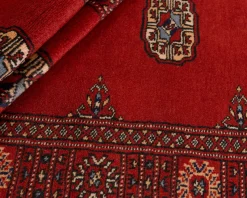 Pakistan handknotted orientalisk matta 81 x 313 cm svart / blå