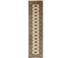 Pakistan handknotted orientalisk matta 83 x 314 cm beige