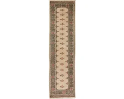Pakistan handknotted orientalisk matta 80 x 298 cm beige