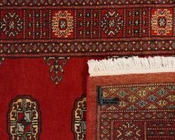 Pakistan handknotted orientalisk matta 81 x 303 cm svart / blå