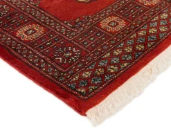 Pakistan handknotted orientalisk matta 81 x 303 cm svart / blå