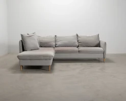 Pohjanmaan Chic 4-sits hörnsoffa grå
