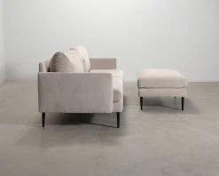 Pohjanmaan Nordic 3-sits soffa med fotpall beige