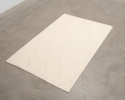 Rugvista Bubbles matta 140 x 200 cm vit / naturvit
