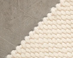 Rugvista Bubbles matta 140 x 200 cm vit / naturvit