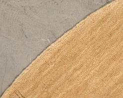 Rugvista Handloom ullmatta ø 150 cm beige