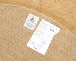 Rugvista Handloom ullmatta ø 150 cm beige