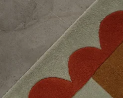 Rugvista Liora matta 200 x 300 cm orange / röd / ljusgrön