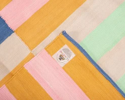 Rugvista Pippi matta 140 x 210 cm blå / orange / rosa / ljusgrön / naturvit