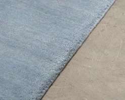 Rugvista Premium Handloom Fringes ullmatta 80 x 200 cm blå