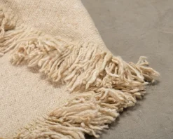 Rugvista Ravi ullmatta ø 200 cm beige