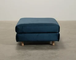 Sofacompany Dylan fotpall Velour Lux Petrol
