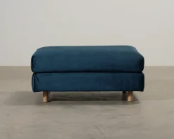 Sofacompany Dylan fotpall Velour Lux Petrol