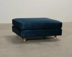 Sofacompany Dylan fotpall Velour Lux Petrol